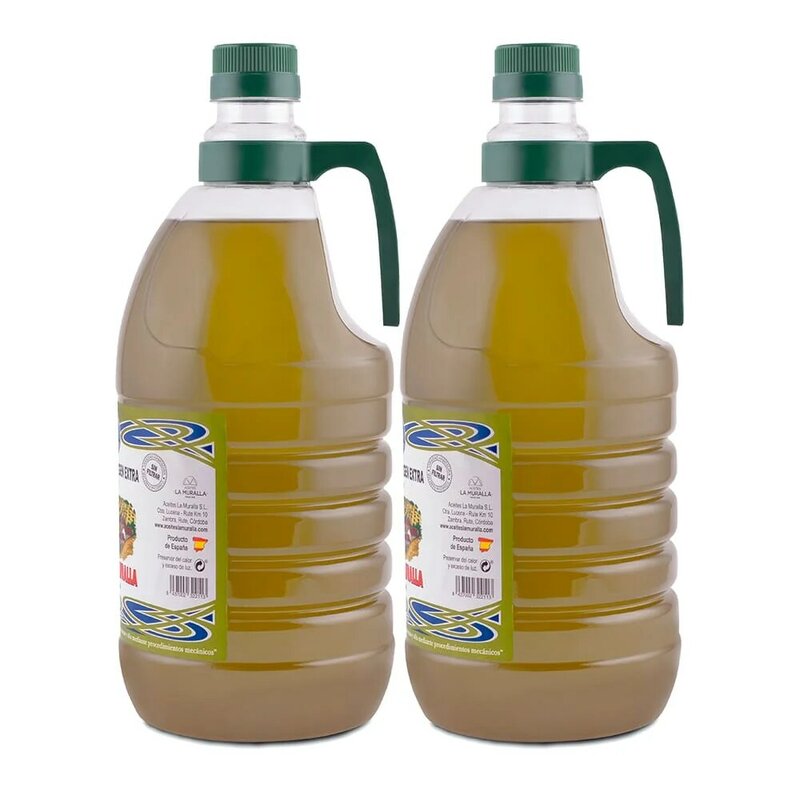 Extra reines olivenöl, Cortijo La Muralla, Arbequina vielzahl, 2 2 L Garrafas, kalten extraktion, AOVE 100% Natürliche