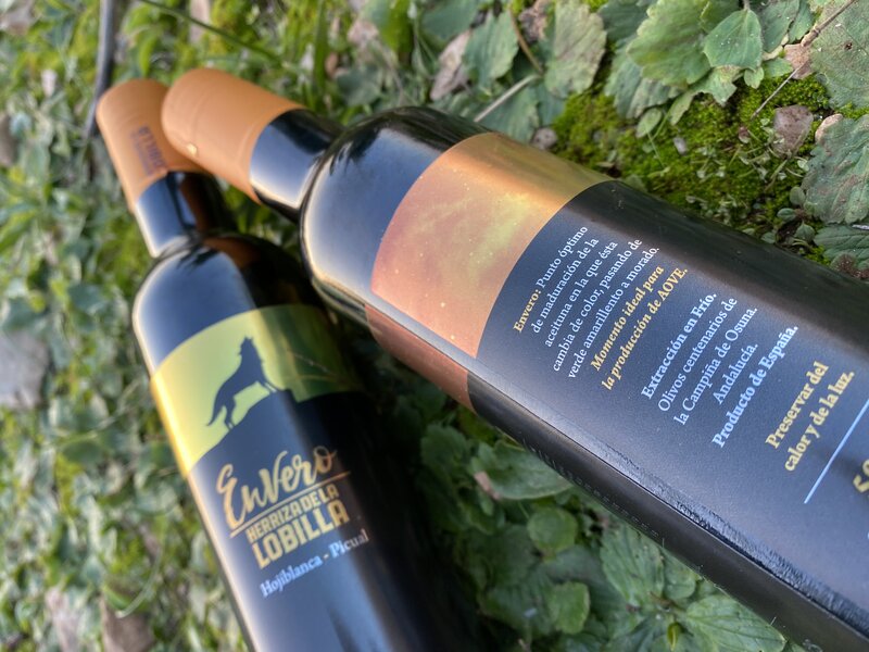 Huile d'olive Extra vierge, paquet 6 bouteilles Envero, Herriza de la Lobilla, produit d'espagne
