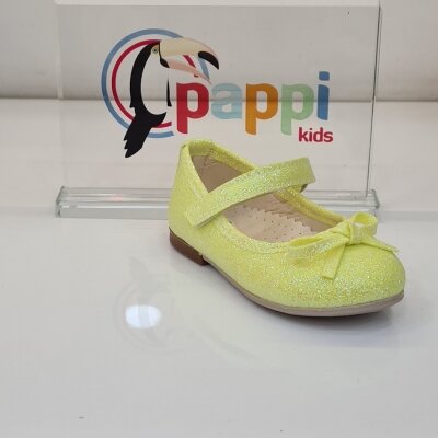 Модель 0392 года, ортопедические повседневные туфли Pappikids на плоской подошве для девочек, Сделано в Турции