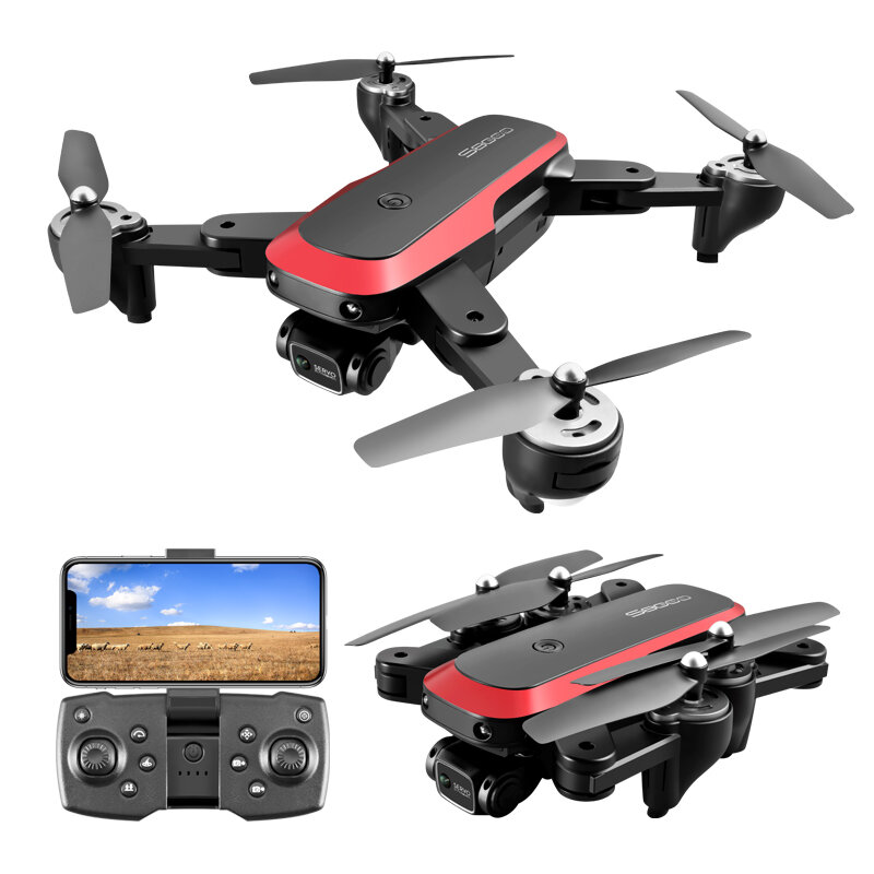 Lwjyoh zangão profissional 6k esc dupla câmera 360 ° rollover trajetória vôo wifi fluxo óptico posicionamento quadcopter dron brinquedo