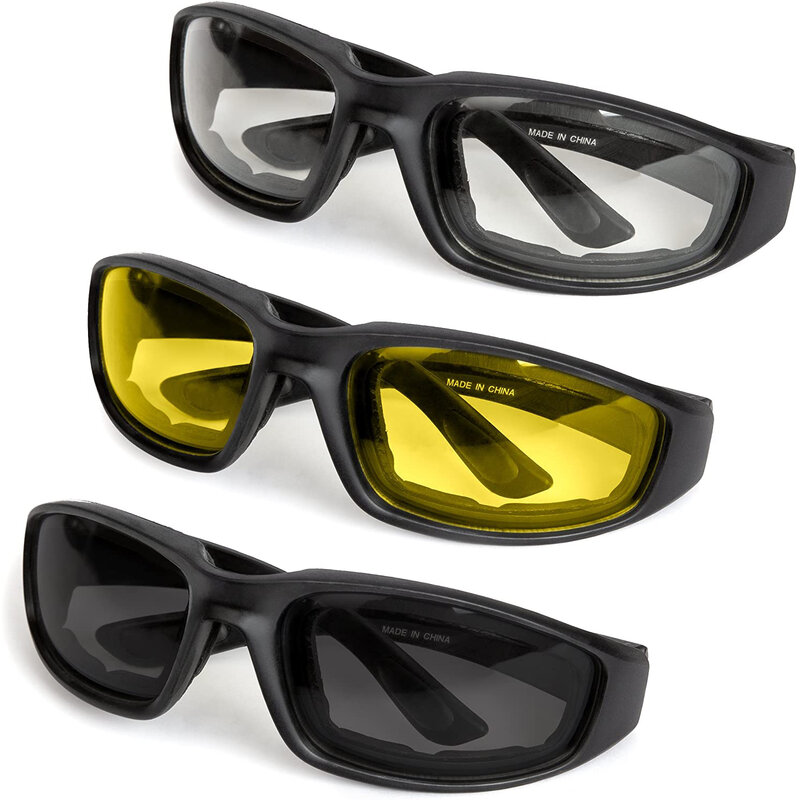Gafas de Seguridad Antideslumbrantes, Lentes de Motocicleta a la Moda, a Prueba de Viento, Estilo Vintage, Protección Ocular para Hombre y Mujer