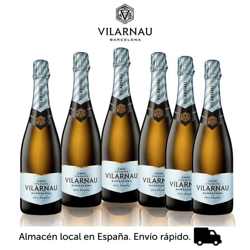Cava - Vilarnau Brut محمية-صندوق من 6 750 مللي زجاجات-متألقة-شامبانيا-التخرج: 11,5%-غونزاليس Byass