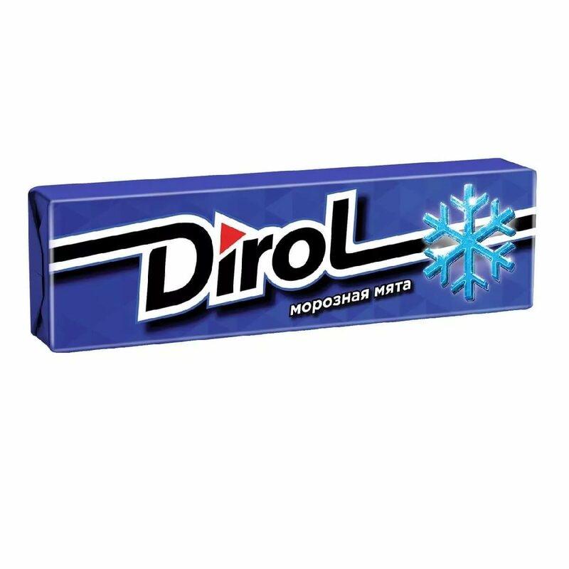 Gomma da masticare Dirol "menta gelo" senza zucchero, 30 confezioni da 13,6G
