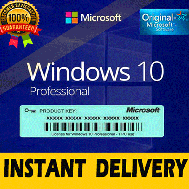 Llave de Windows 10 Pro, 32-64 bitsLee la Descripción⭐Excellence