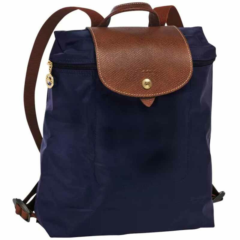 حقيبة ظهر عصرية للنساء من النايلون حقيبة ظهر كلاسيكية مطرزة مضادة للماء حقيبة عادية خفيفة قابلة للطي