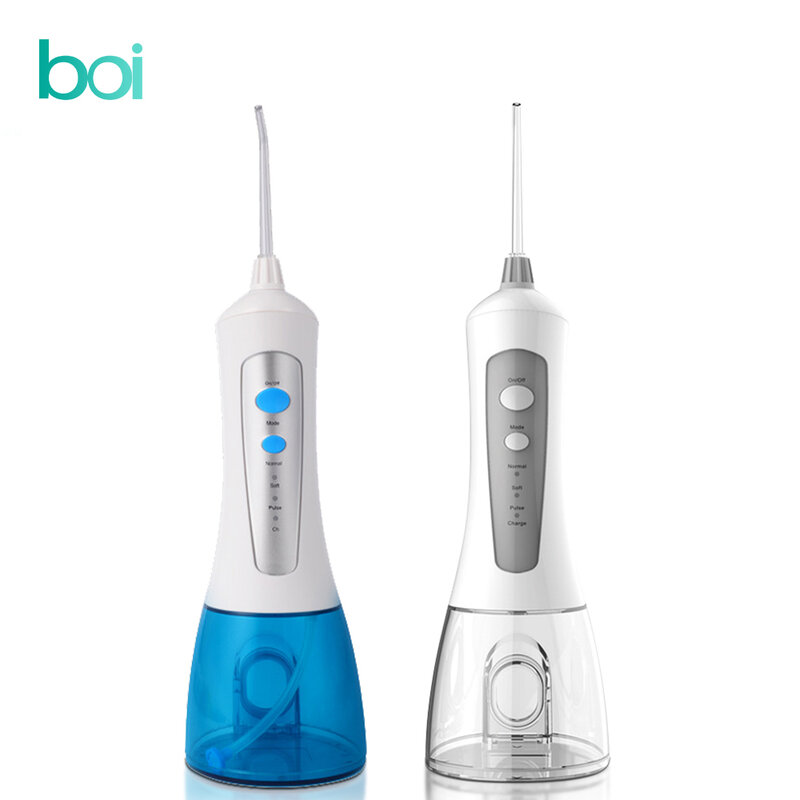 [Boi] 278ml USB Rechargeable Water Flosser Dental Jet Waterpulse Electric Oral Irrigator For False Teeth Orthodontics Implants