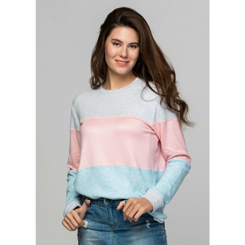 Suéter de tejido térmico para mujer, sudadera suave y cálida, color vivo, a la moda, calidad elegante, otoño e invierno, 2021