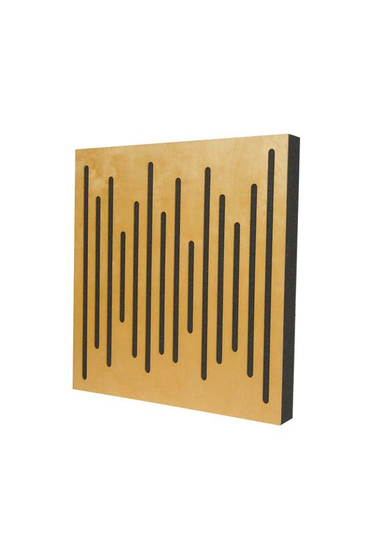 Difusor de madeira acústica 40x40 cm painel estúdio de música natural-branco-preto cor vidoeiro solução eficiente decoração de parede design artesanal armadilha de baixa frequência