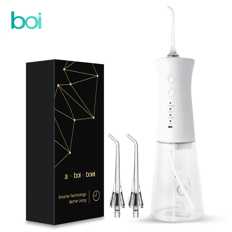 Boi-irrigador Oral eléctrico recargable por USB para dientes postizos, tanque de 280ml, 4 modos