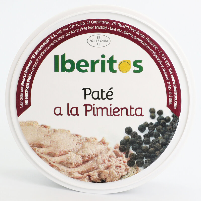 IBERITOS Pate a poivre 250 G - pate au poivre-aliments tartinables