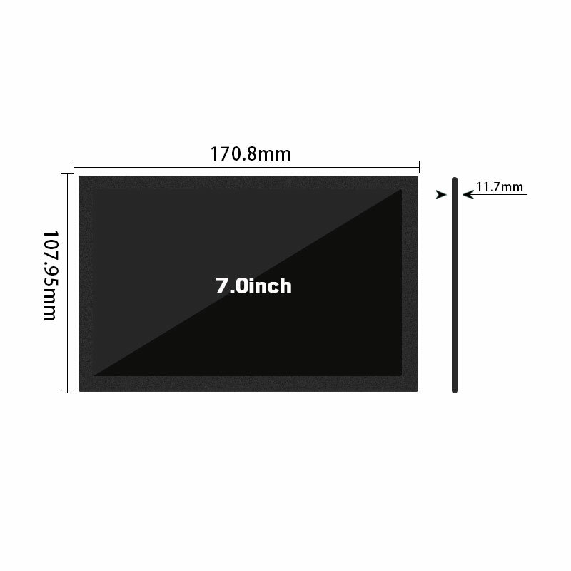 Schermo LCD da 7 pollici TTL a vendita diretta C070VW02 V.1 risoluzione 800*480 luminosità 350 contrasto 300:1