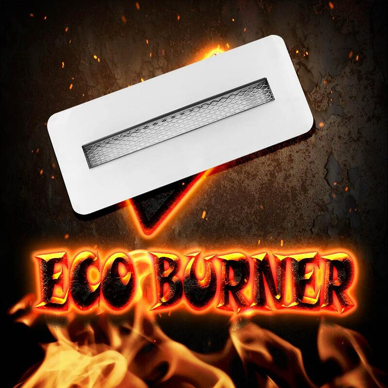 26 Cm economico robusto bioetanolo bruciatore per camino pozzo del fuoco metallo mattone di fiamma serbatoio di carburante calore esterno interno reale a secco