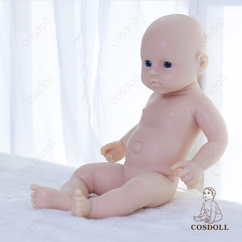 Reborn baby girl 42cm lifelike Baby reborn, silicone, DIY Blank Reborn Baby Doll Unpainted Unfinished Doll , bonecas reborn #04