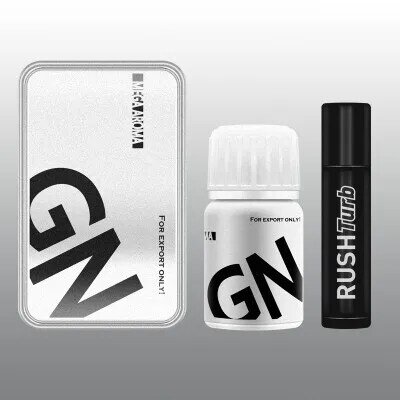 Poppers G & N/PWD, botella de regalo Gay, color negro para parte superior, blanco para fondo
