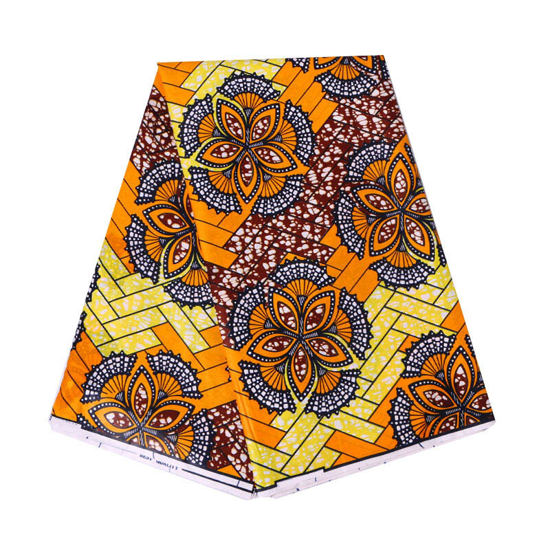 Cera de tela africana de alta calidad, 100% de algodón, Material de costura africana, cera Real