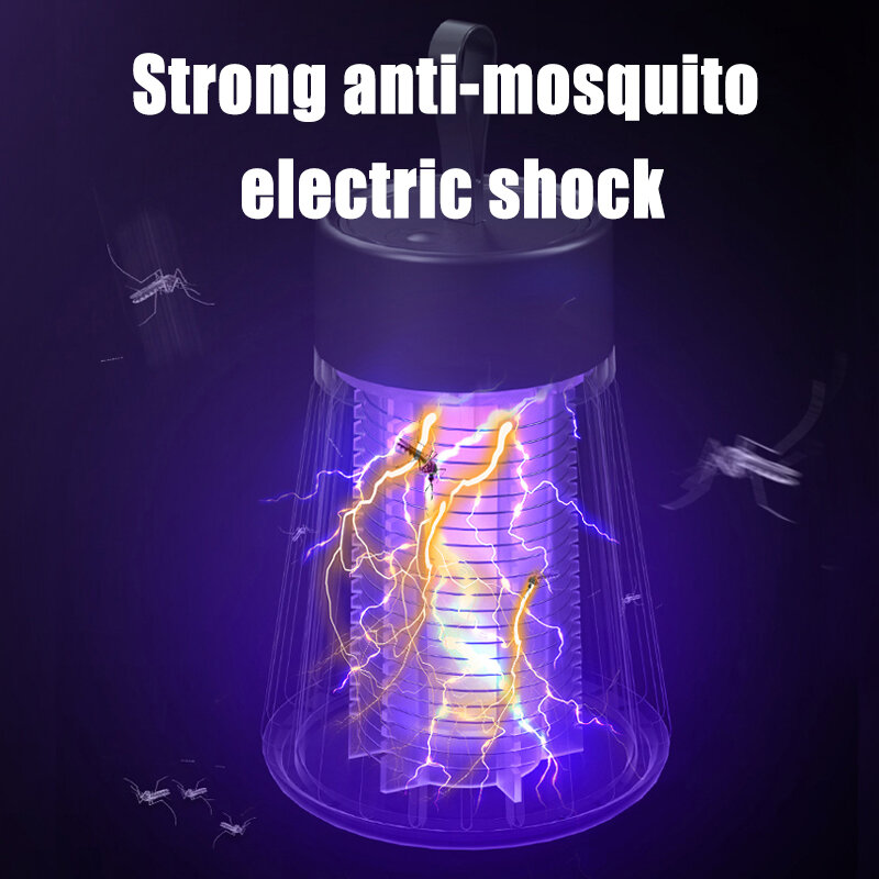 Antimosquitos แบบพกพาไฟฟ้ายุง Killer โคมไฟ USB แมลง Killer เครื่องดักยุงชาร์จ Bug Zapper Repellent Lamp