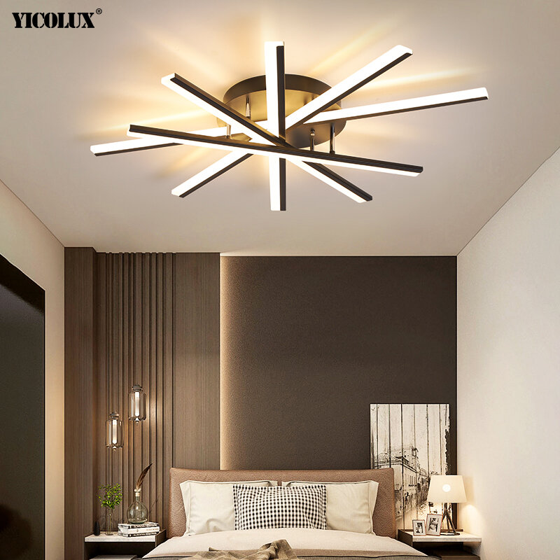 Lámparas de araña LED modernas para sala de estar, comedor, estudio, dormitorio, pasillo, iluminación interior del hogar, nuevas y creativas