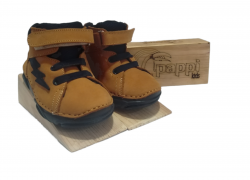 Pappikids รุ่น (H151H) เด็ก First Step Orthopedic รองเท้าหนัง