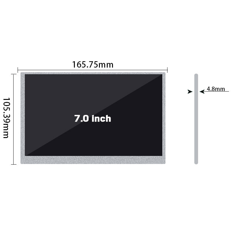 Прямая продажа, 7-дюймовый ЖК-экран LVD40, диагональ 7 дюймов, высокое разрешение 500, разрешение 1024*600