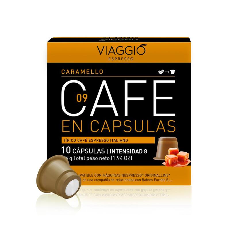 VIAGGIO ESPRESSO - 120 coffee capsules compatible with Nespresso (CARAMELLO) machines