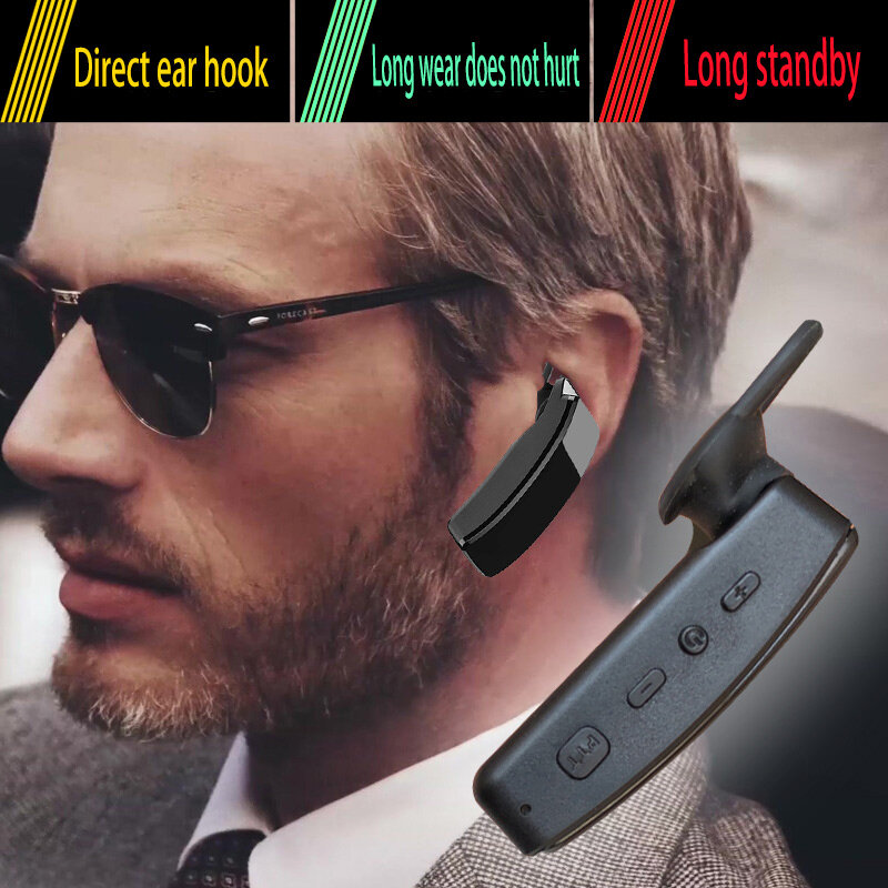2022.2 pçs sem fio profissional auricular walkie talkie mini portátil orelha-gancho fone de ouvido walkie talkie rádio comunicador talkie