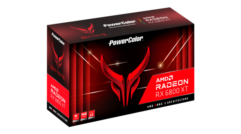 PowerColor RX 6800XT czerwony smok 16GBD6-3DHROC wysokiej klasy karta graficzna do gier stacjonarnych RX6800 XT