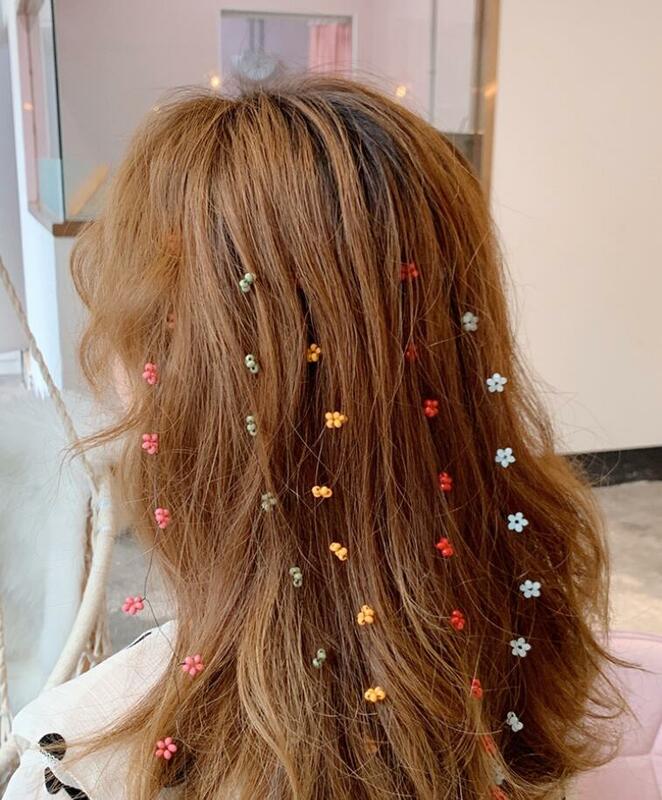 Flower Streamline Hairpin Simple Invisible Clip Braid Hair Headdress Hair Rope Ins Super Fairy Beaded Hair Line Hairpin