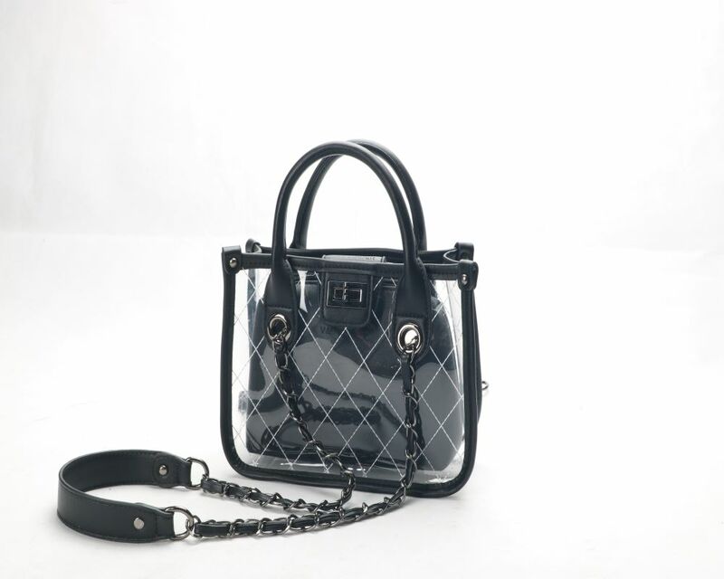 Vv ファインダー vv-16001bag 女性春夏透明ハンドバッグポケット内側ファッション女性スクエアモービル сумка