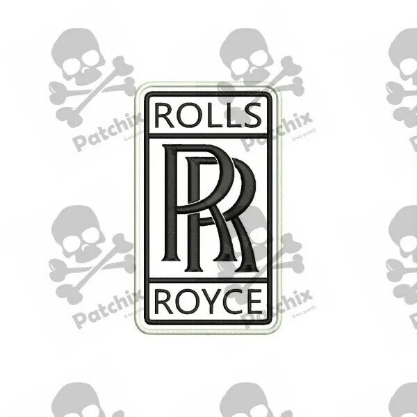 ROLLS ROYCE-parche de hierro de Toppa ricamata, parche bordado