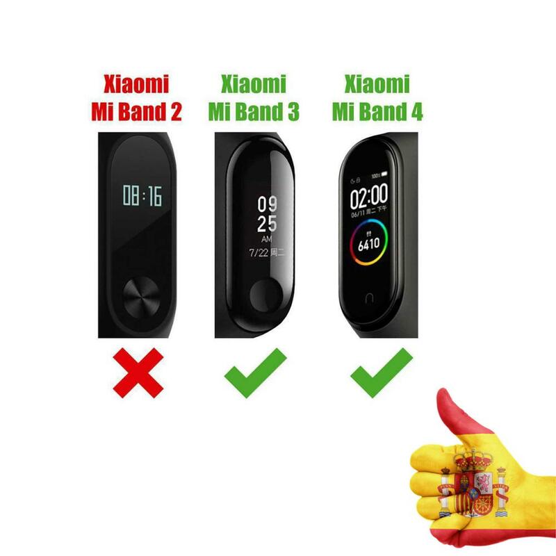 Recambio para Pulsera Actividad Xiaomi Mi Band 4 3 Smartwatch Correa Reloj Negro maxima calidad de ajuste y acabado