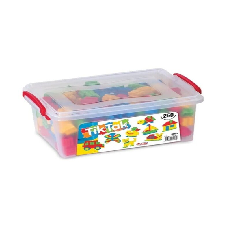 Vovô tiktak pequena caixa/250 peça bloco educacional, para o seu brinquedo do divertimento das crianças