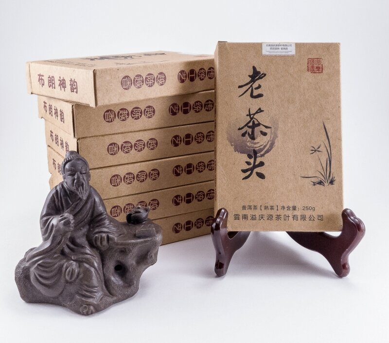 Shu Puer – vieux thé chinois de 250 gr, en brique, 2019