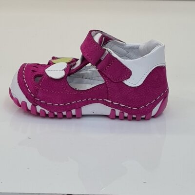 Pappikids modelo (042h) meninas primeiro passo sapatos de couro ortopédico