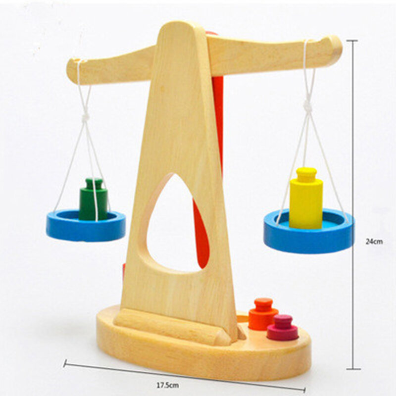 Educazione della Prima Infanzia Illuminismo Piatto Chiamato Educazione Montessori Balance Giocattoli di Legno per I Bambini Regali di Compleanno