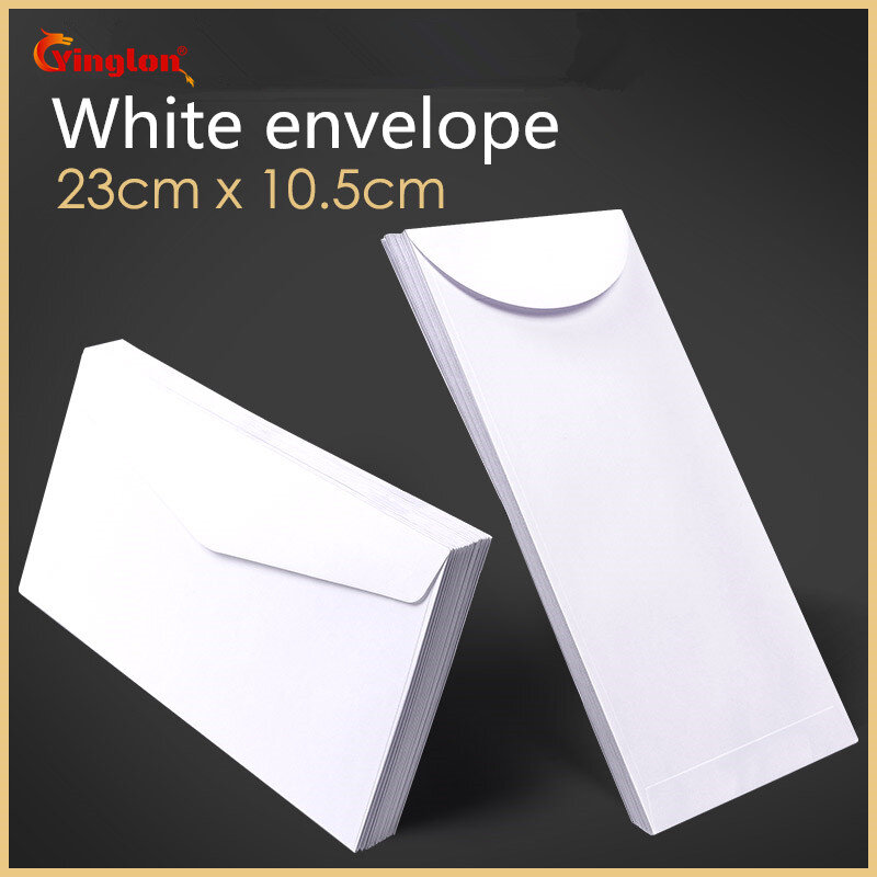 Frete grátis envelope branco 20 para convite de casamento, envelope simples e decorativo simples