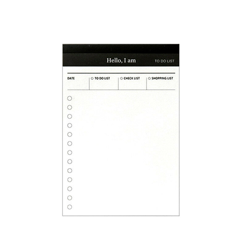 Carnet de notes en papier à feuilles mobiles 12.5x8.5cm, bloc-notes pour journal de réunion, papeterie fournitures scolaires et de bureau 1 pièce