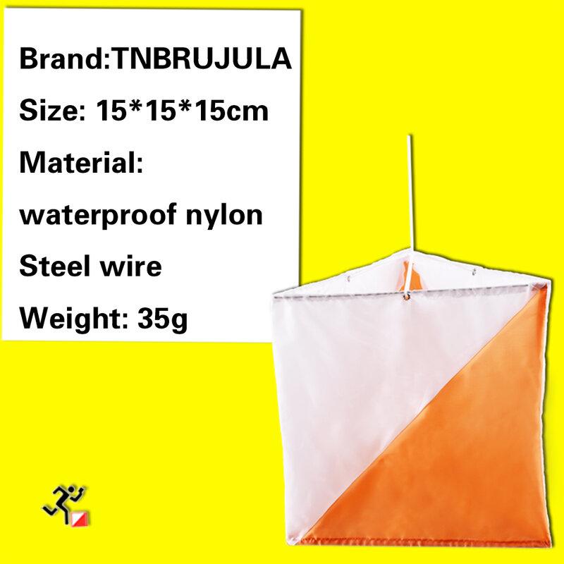 Outdoor orienteering OL-marker flag/control flag 15X15cm for orienteering free shipping