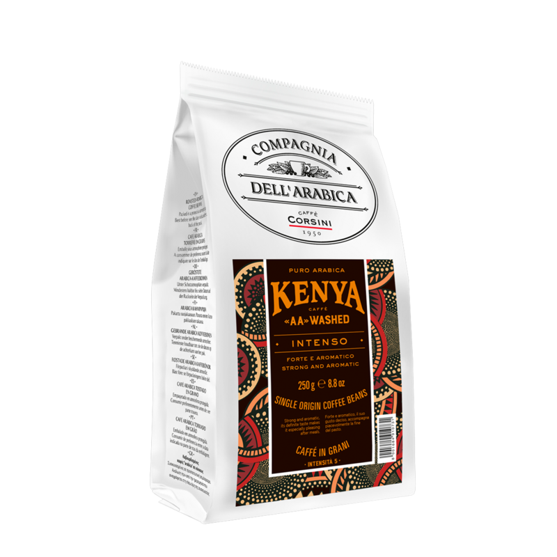 Chicchi di caffè Compagnia dell'arabica Kenya "AA" lavato 250g
