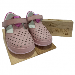 Pappikids modelo (k0041) meninas primeiro passo sapatos de couro ortopédico