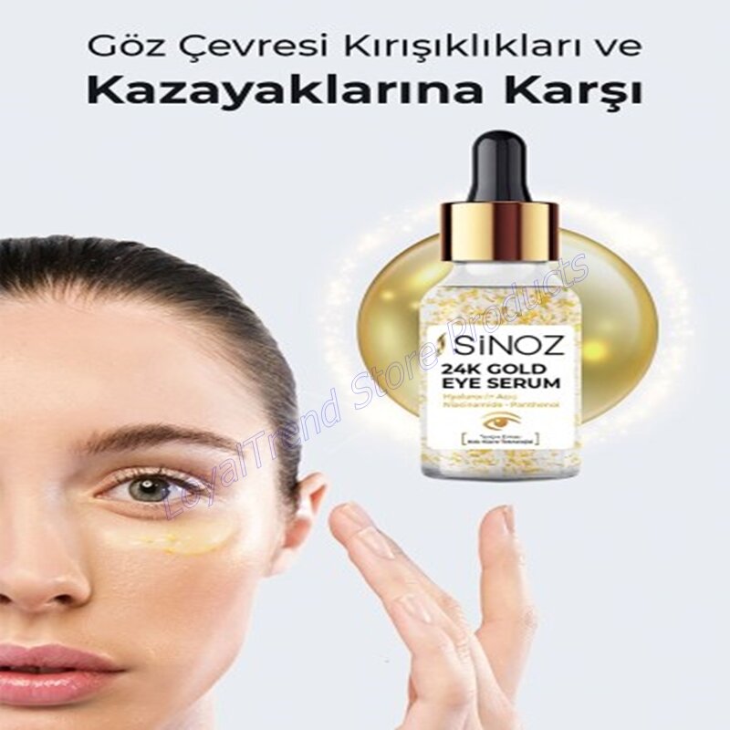 Сыворотка для контура глаз Sinoz 24K Gold, технология Stem Cell