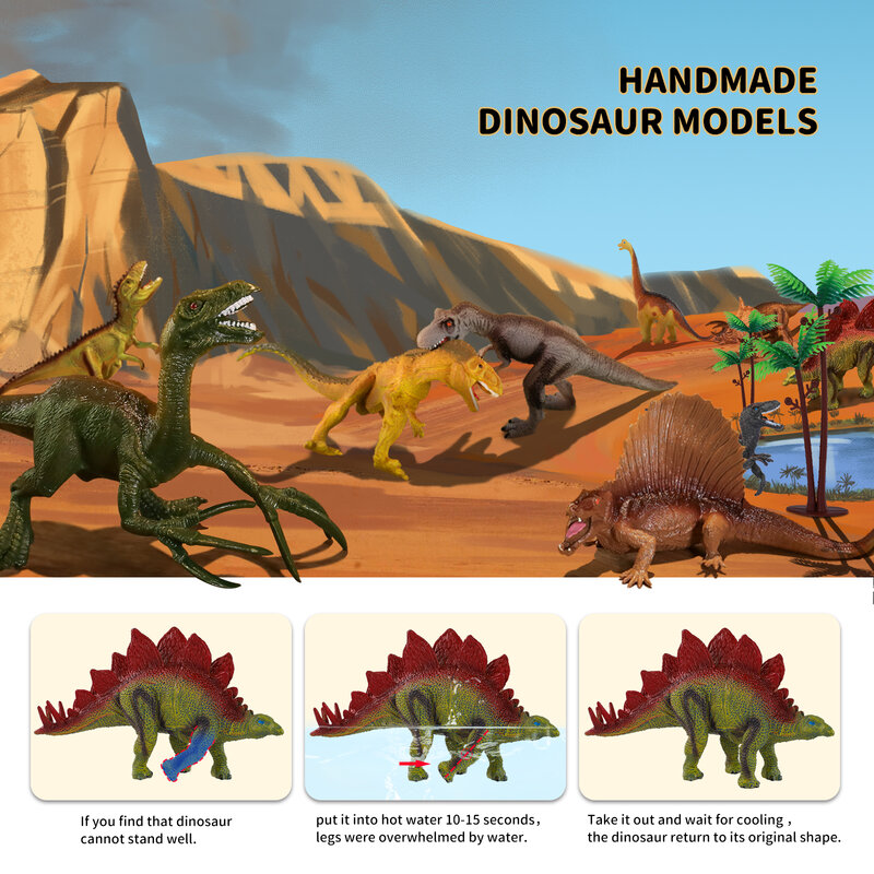 Jeu de dinosaures Jurassic Dino pour enfants de 2 à 4 ans, jeu éducatif pour garçons, jeu de la Jungle, t-rex