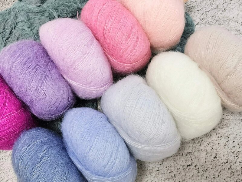Yarn for knitting Lana Gatto silk mohair kid mohair with silk (3 coils)