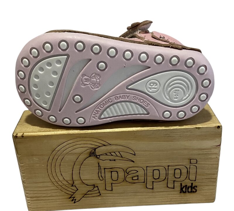 Pappikids-zapatos ortopédicos de cuero para niñas, calzado de primeros pasos, modelo 016