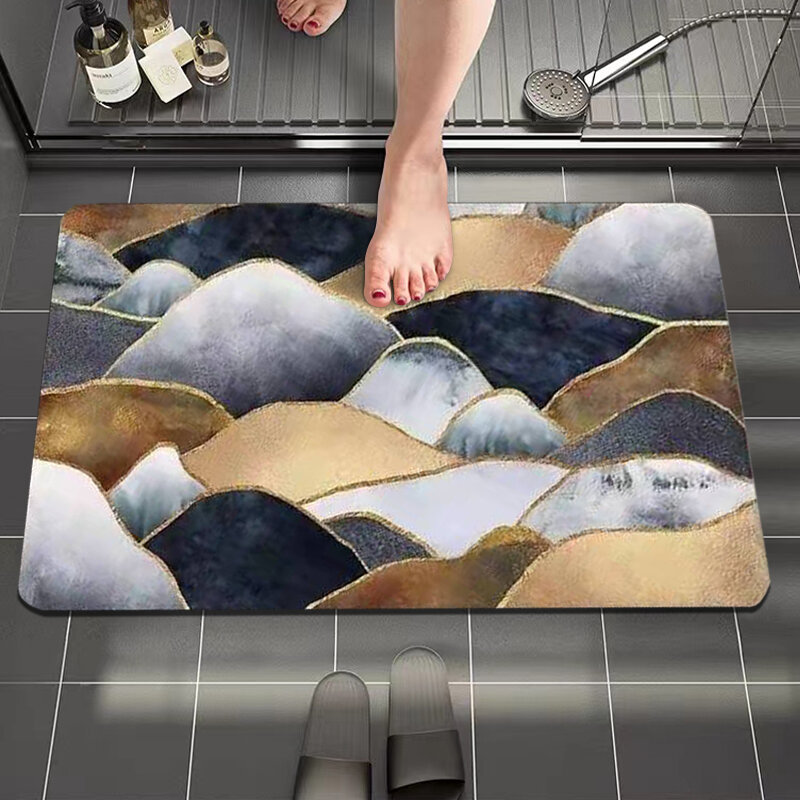 Super Absorbent Floor Mat  Beautiful Comfortable  Insulation Good Flexibility Softness Fashion Non-Slip Floor Mats