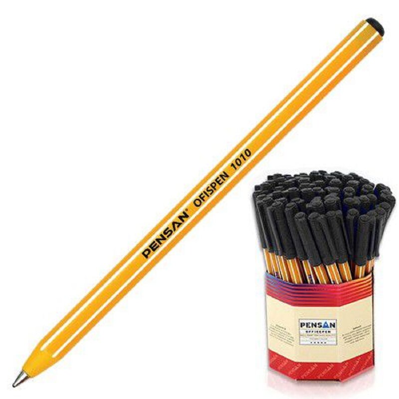 Шариковая ручка İspen 1010 BLACK 60LI