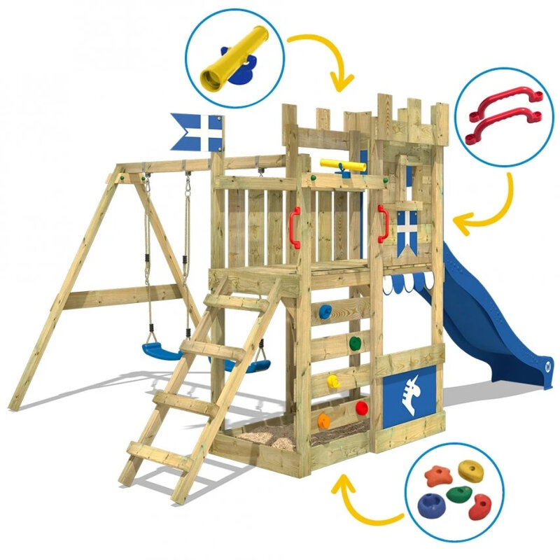 Children's playground with a slide Wickey royalflyer