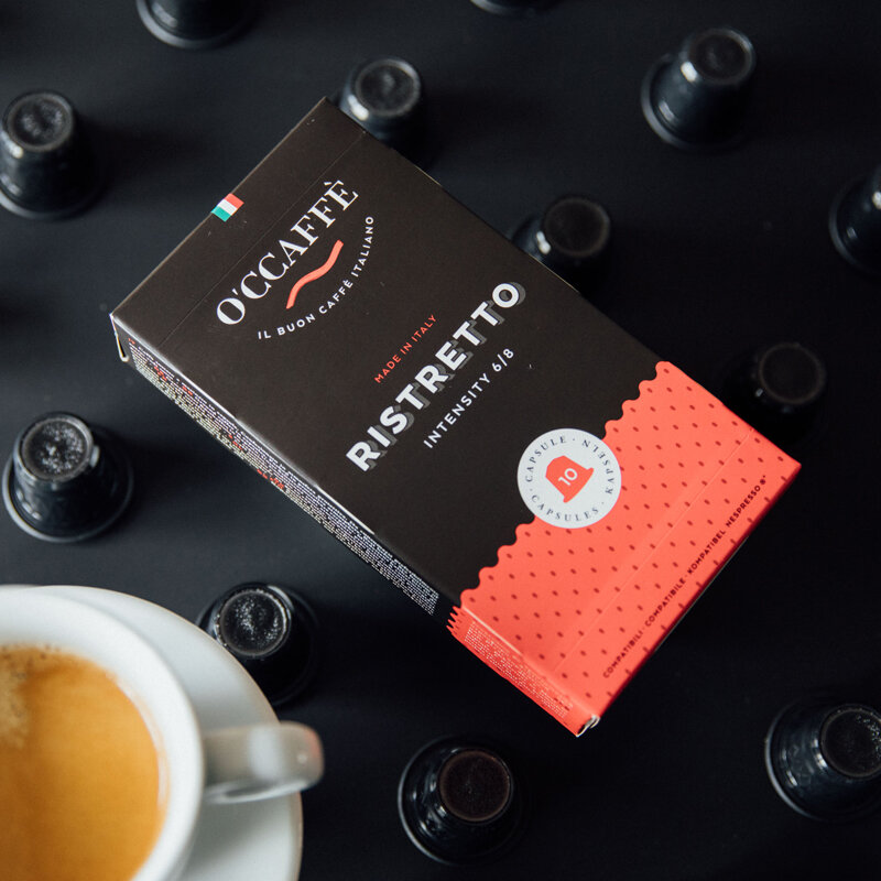 Nespresso капсулы O'CCAFFE Ristretto, молотый, средней обжарки, 50 шт