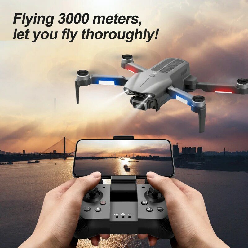 2021 Terbaru F9 GPS Drone 6K Kamera Dual HD Profesional Fotografi Udara Motor Tanpa Sikat Quadcopter Lipat RC Jarak 3000M