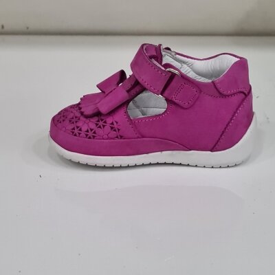Pappikids modelo (022) meninas primeiro passo sapatos de couro ortopédico