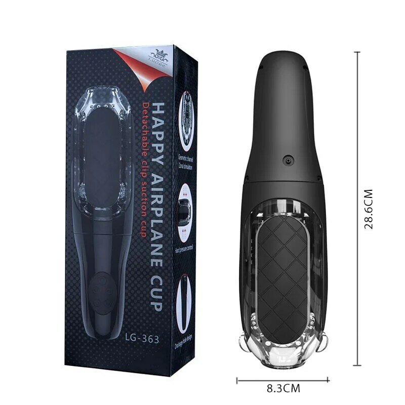 Aeclove Automatic Vibrators for Men Powerful Clamping&Sucking Pocket Pussy Male Masturbators Sex Toys Realistic Vagina Soft